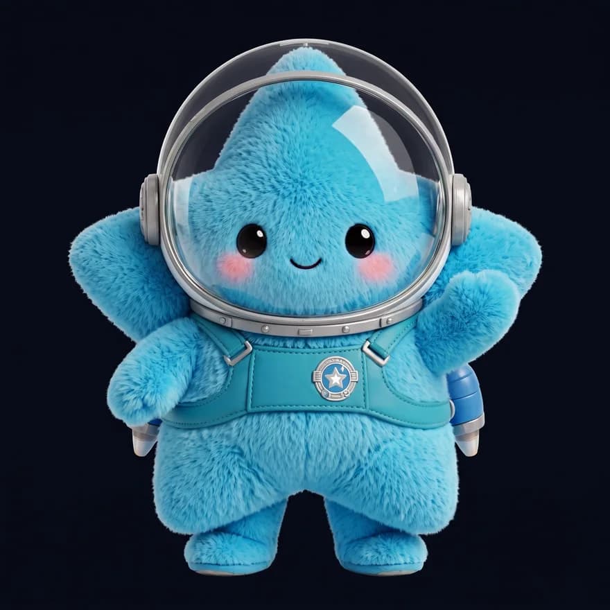 The Iteright astronaut, waving